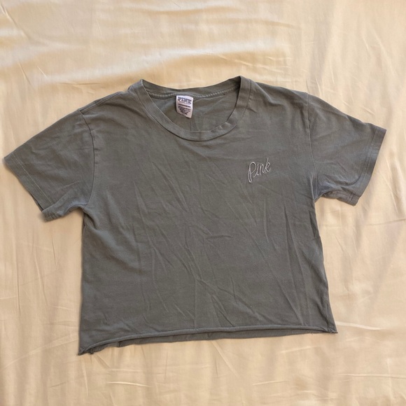 PINK Victoria's Secret Tops - Victoria’s Secret PINK Cropped T-Shirt